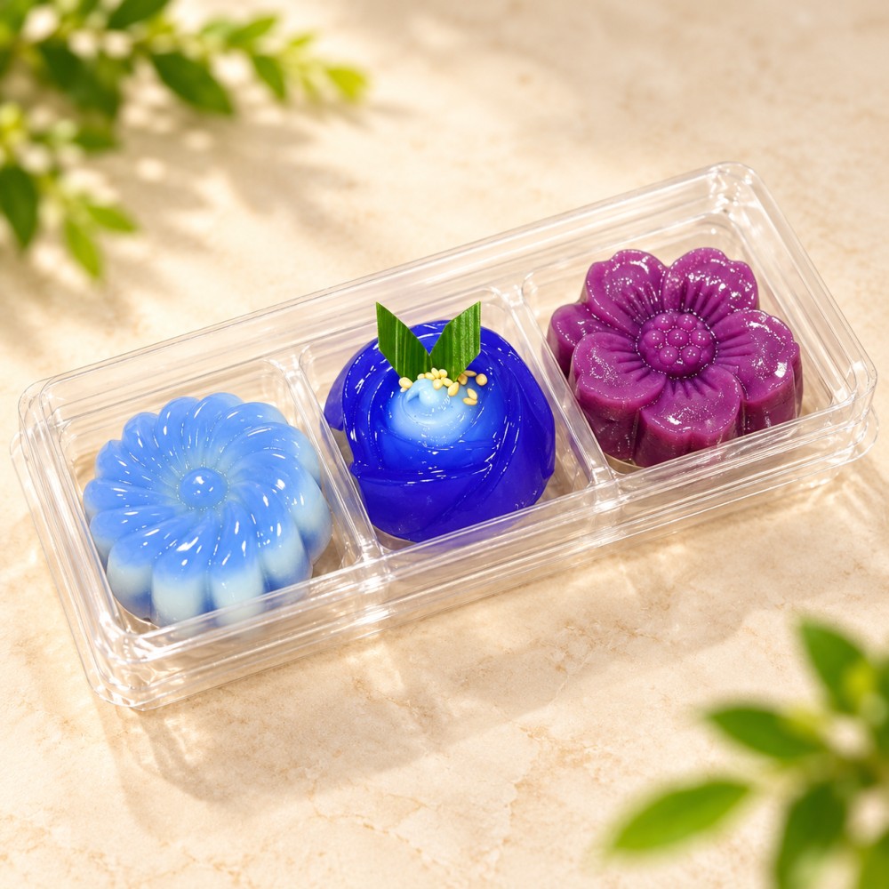 Snack Box ขนมไทย 3 ชิ้น เลือกสลับได้ ตัวอย่างการจัดชุด