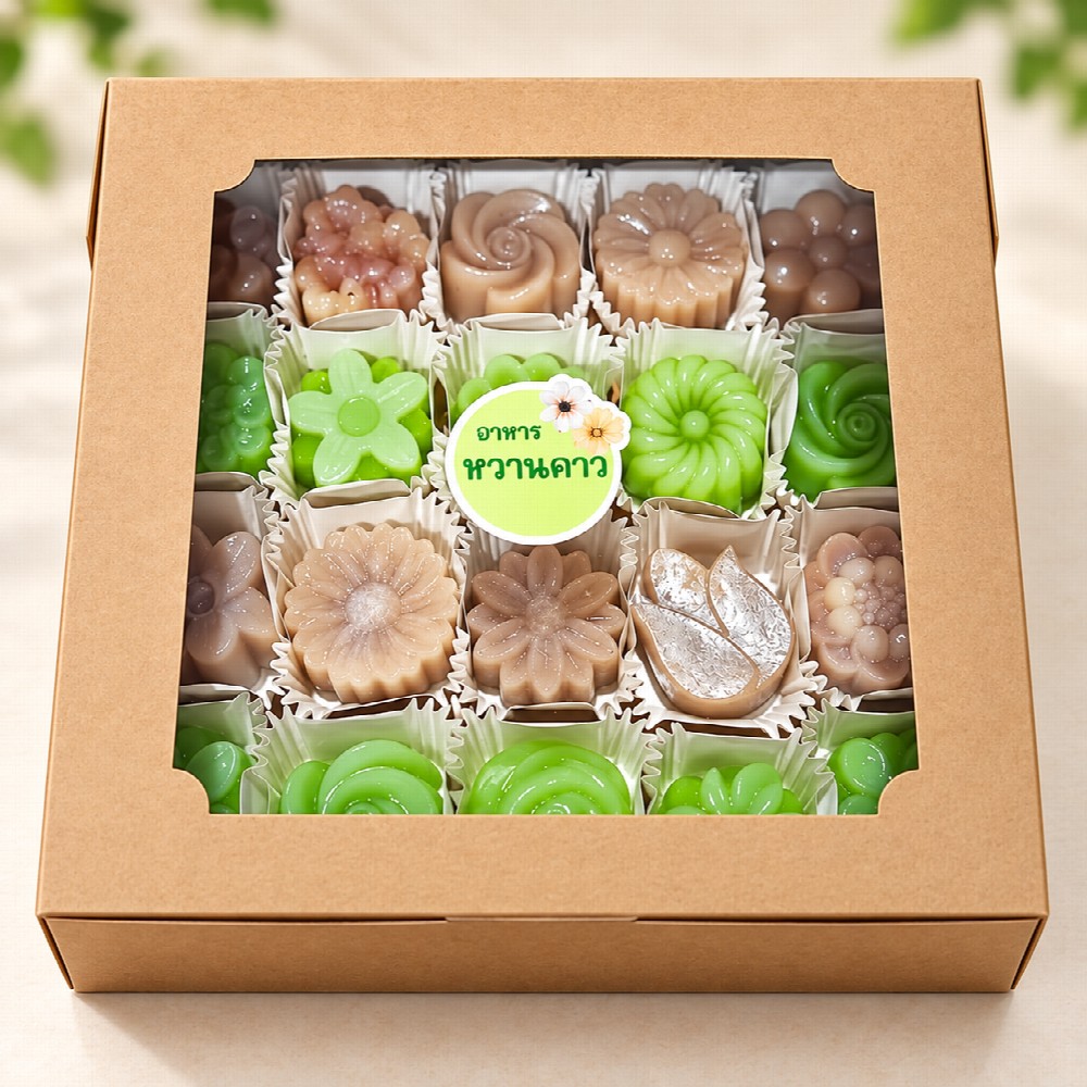 Snack Box ขนมไทยหลากสี
