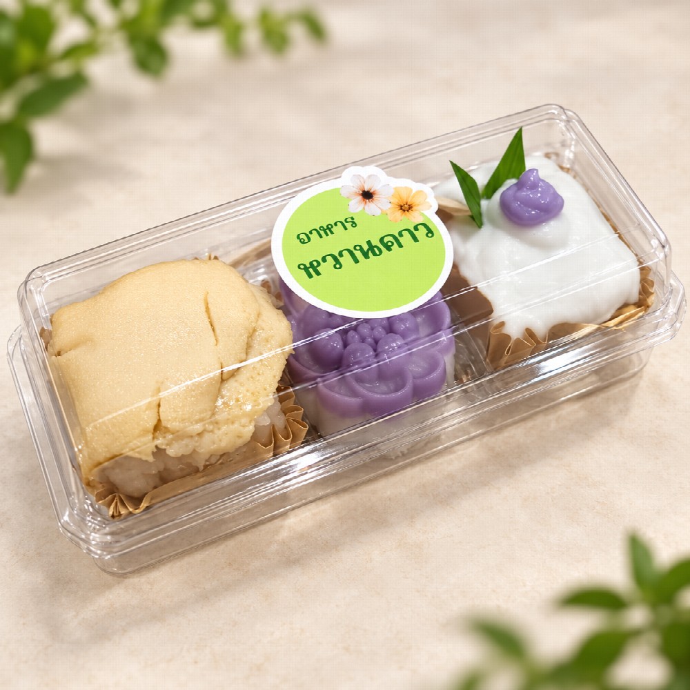 Snack Box ขนมไทยชุดพิเศษ #3 ราคา 35 บาท - อาหารไทย อาหารหวานคาว