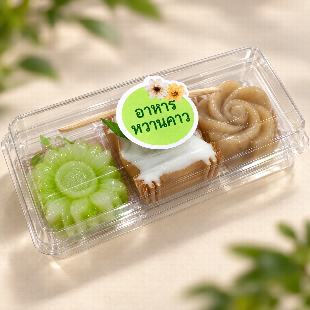 Snack Box ขนมไทยชุดพิเศษ #4 ราคา 35 บาท - อาหารไทย อาหารหวานคาว