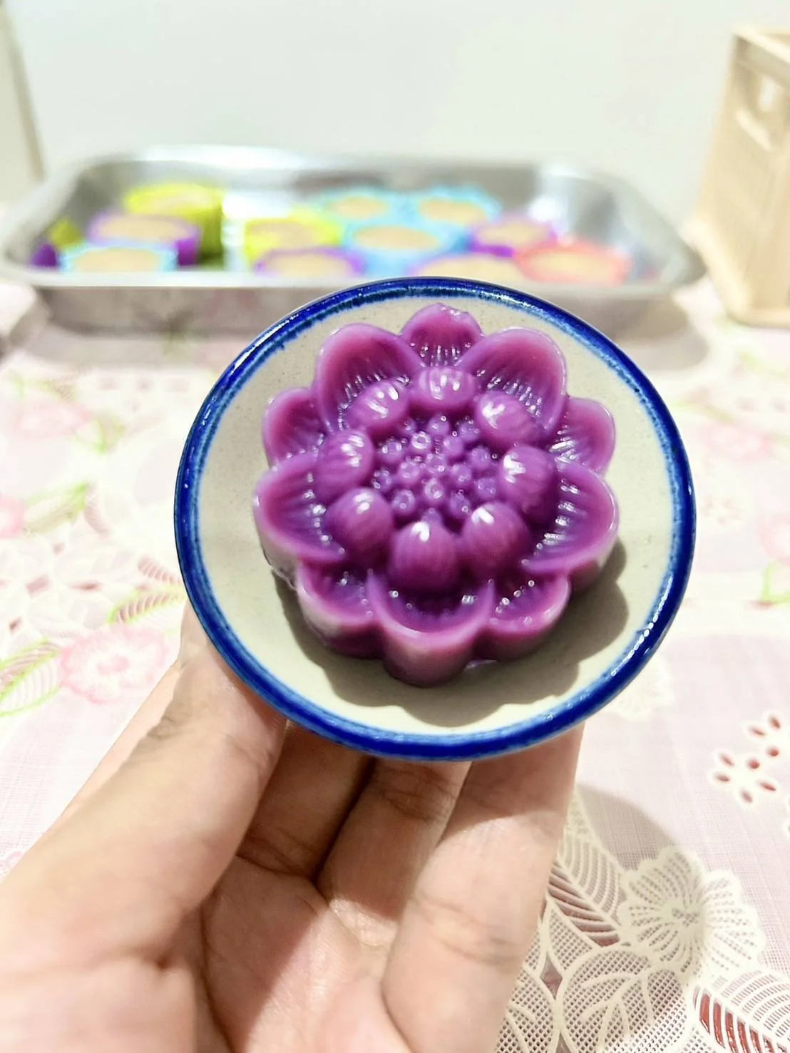ขนมมันม่วงนึ่ง
