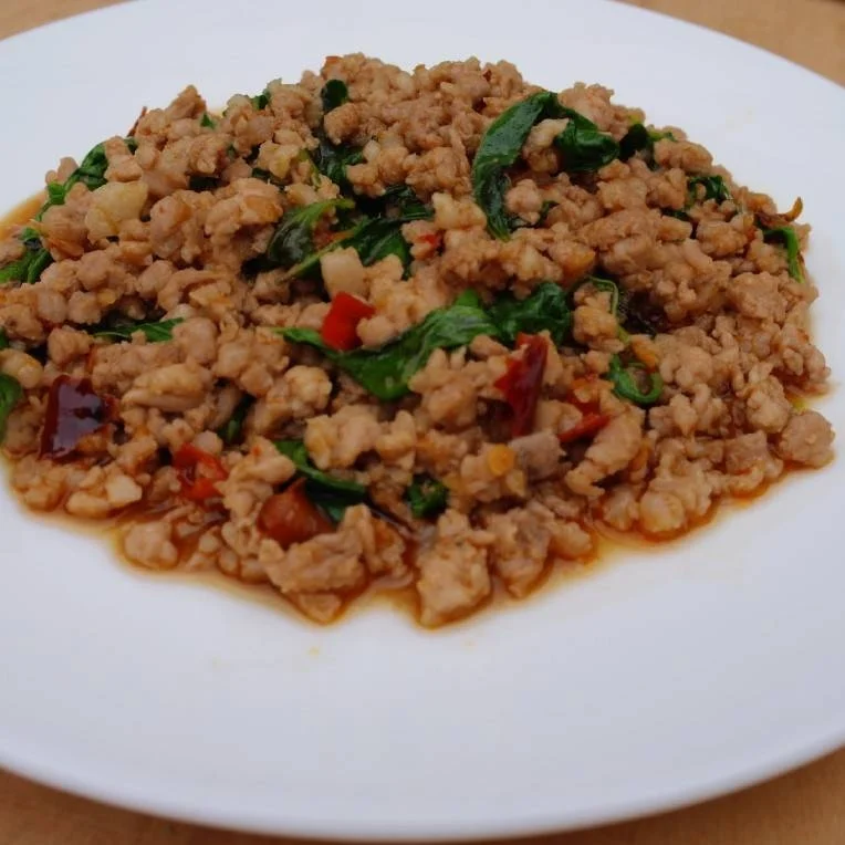 ข้าวกระเพราหมูสับ